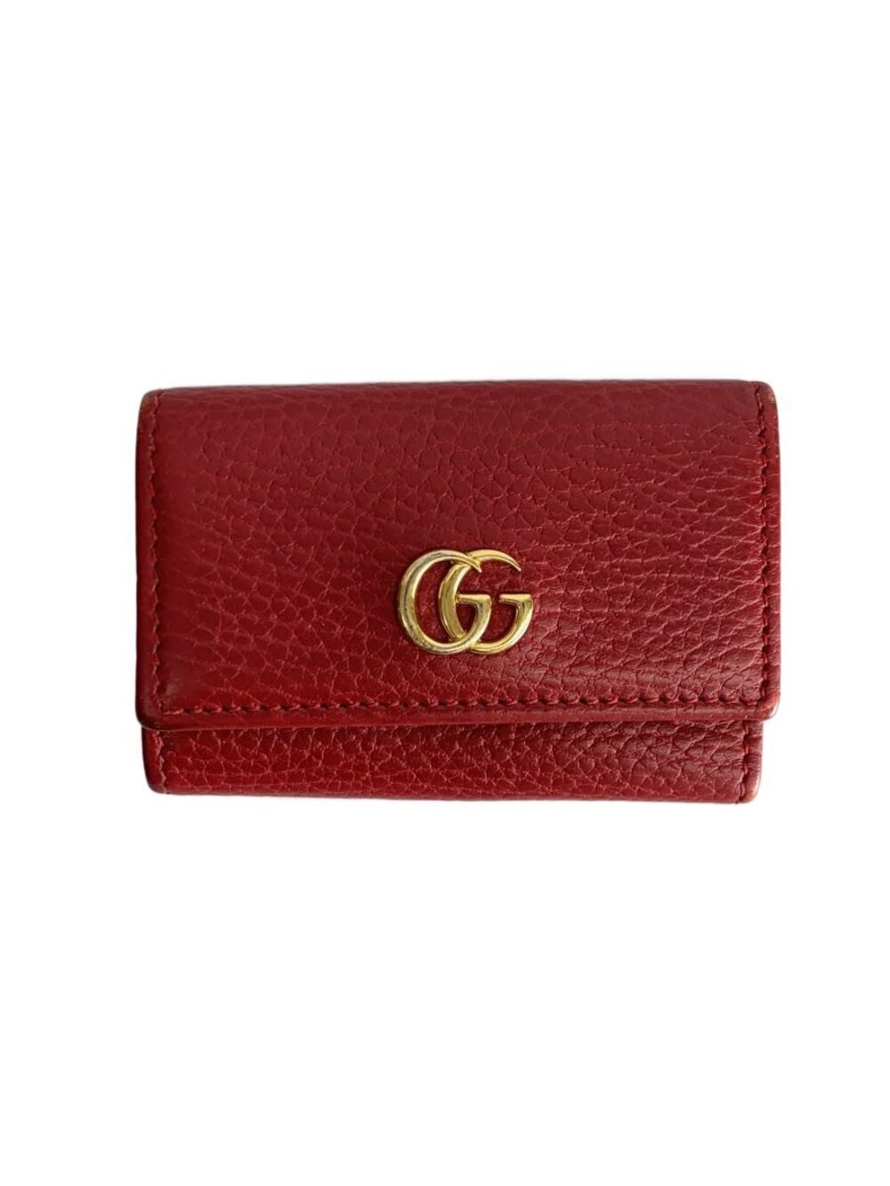 Gucci Key Case Wallet Leather RED